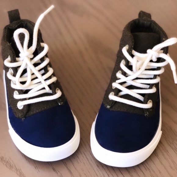 Old Navy Other - 👟Old Navy Toddler Blue/Grey High Top Sneakers 👟